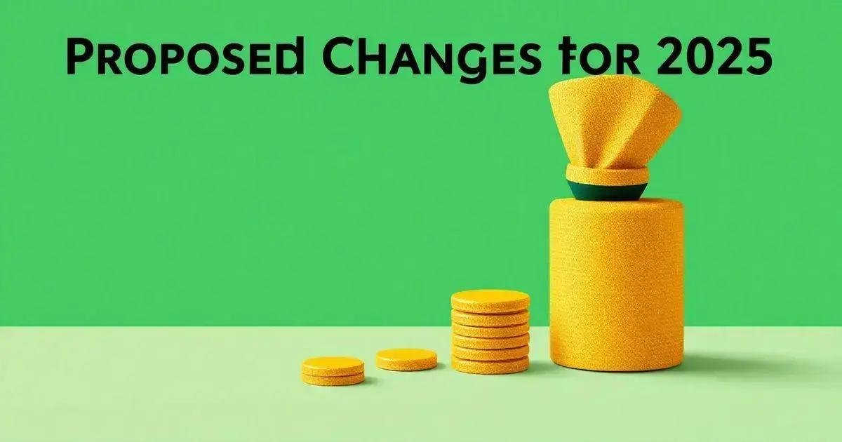 Mudanças propostas para 2025